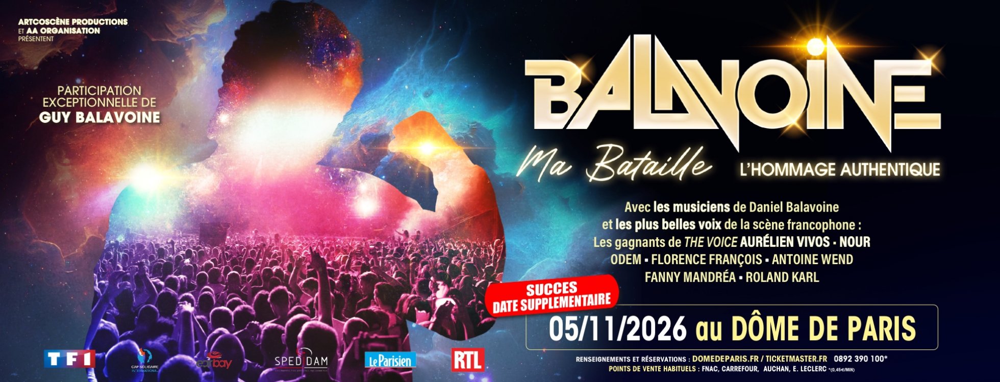 dome de paris : BALAVOINE MA BATAILLE