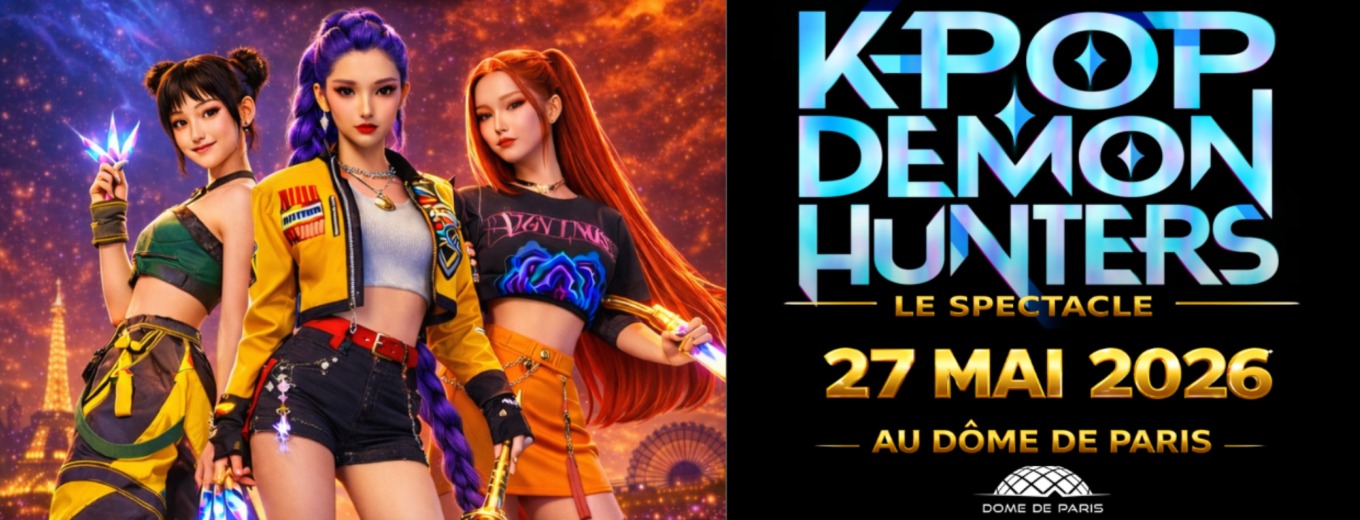 dome de paris : K-POP DEMON HUNTERS